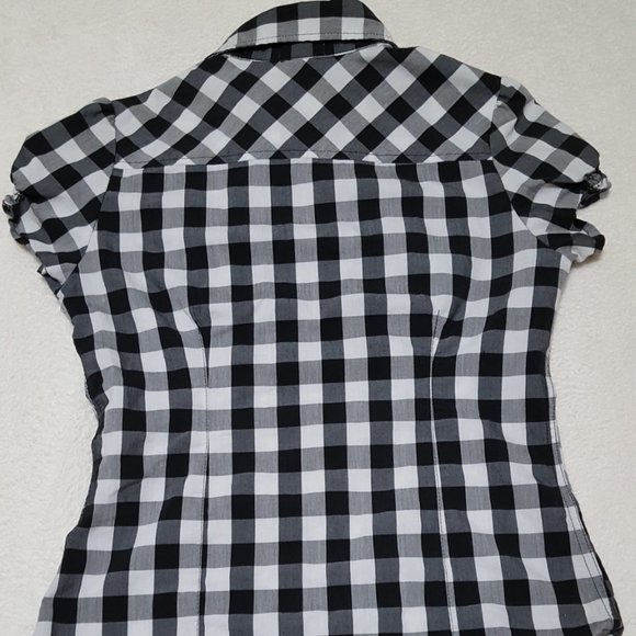 Ambiance Apparel Women´s Plaid Button Dow Shirt, Size M - Picture 11 of 15